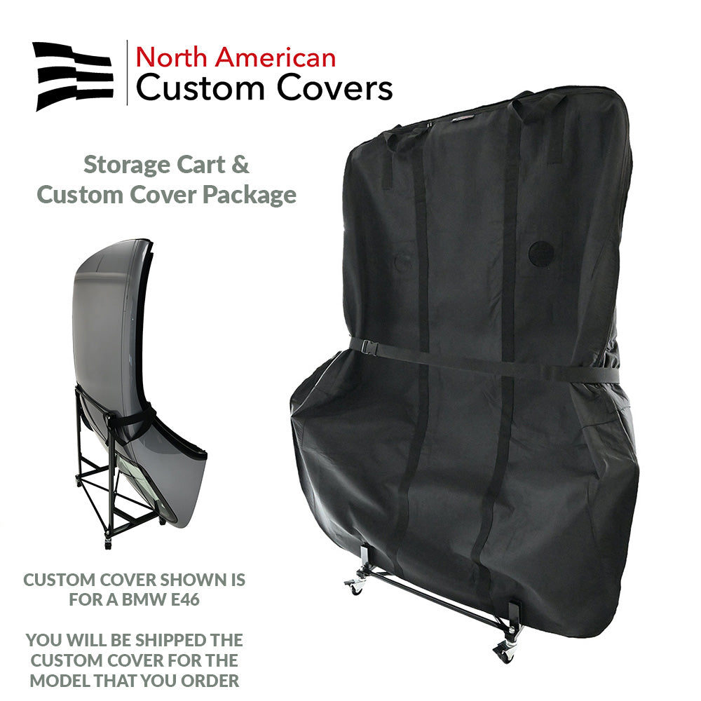 Housse sur mesure et ensemble de rangement pour chariot pour Porsche Boxster 986 1996 à 2004 Hardtop (006050)