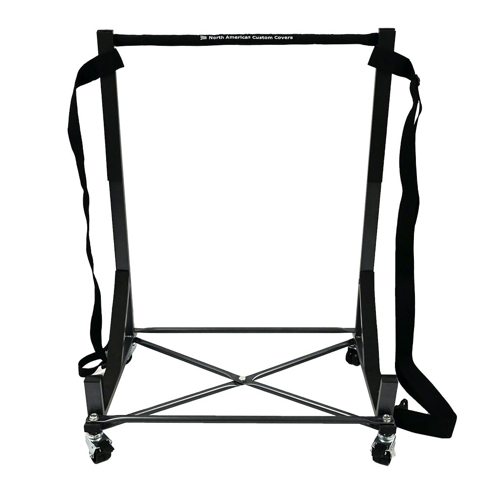 Ford Thunderbird Support de chariot robuste avec support rigide (blanc) avec harnais de sécurité et housse anti-poussière rigide (050)