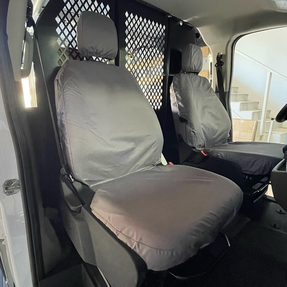 Juego de fundas de asiento delantero a medida para furgoneta Ford Transit 150, 250, 350 y 350HD (varias opciones)