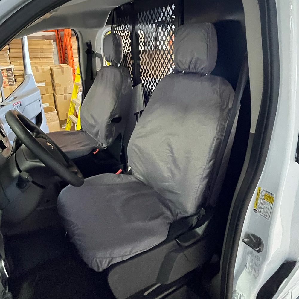 Juego de fundas de asiento delantero a medida para furgoneta Ford Transit 150, 250, 350 y 350HD (varias opciones)