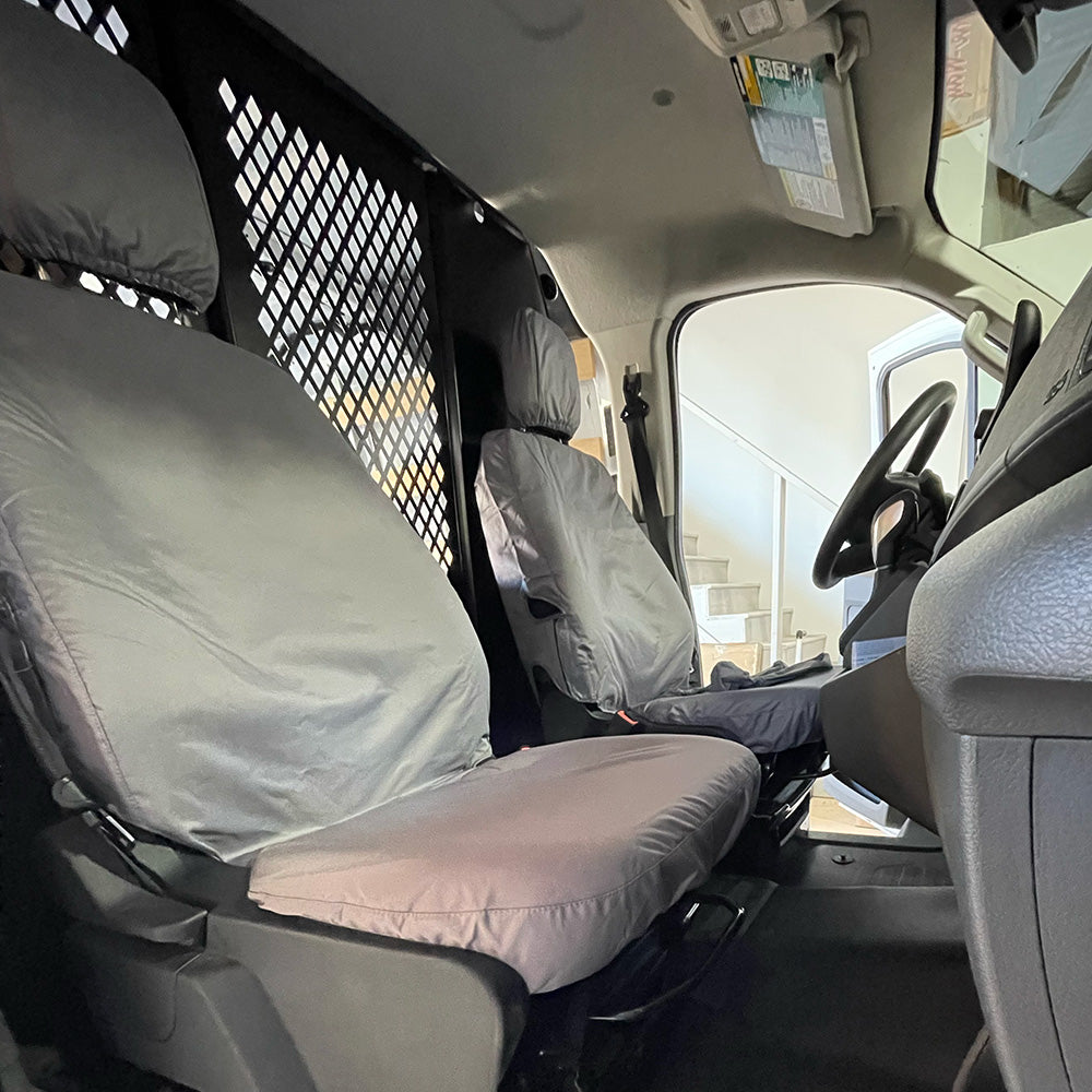 Juego de fundas de asiento delantero a medida para furgoneta Ford Transit 150, 250, 350 y 350HD (varias opciones)