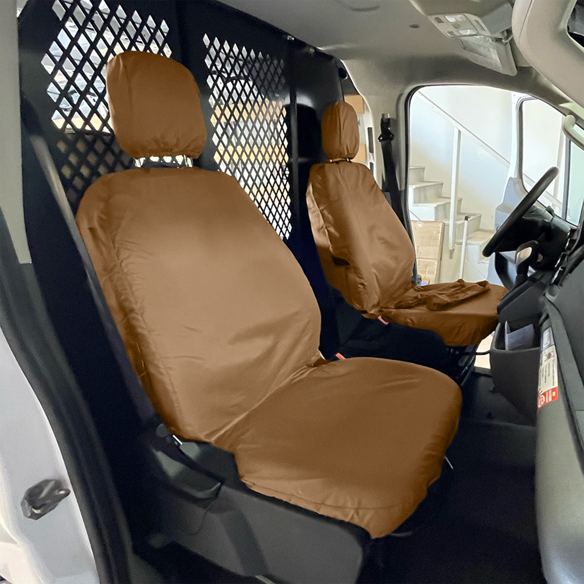 Custom-fit Front Seat Cover Set for the Ford Transit Van 150 250 350 350HD (Various Options)