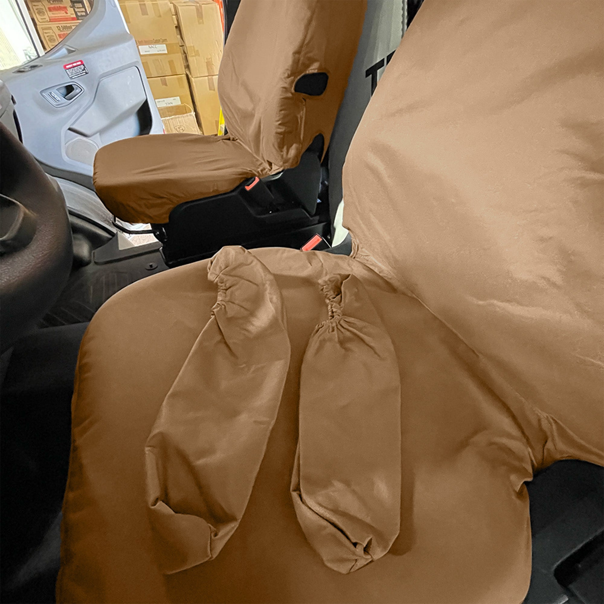 Custom-fit Front Seat Cover Set for the Ford Transit Van 150 250 350 350HD (Various Options)