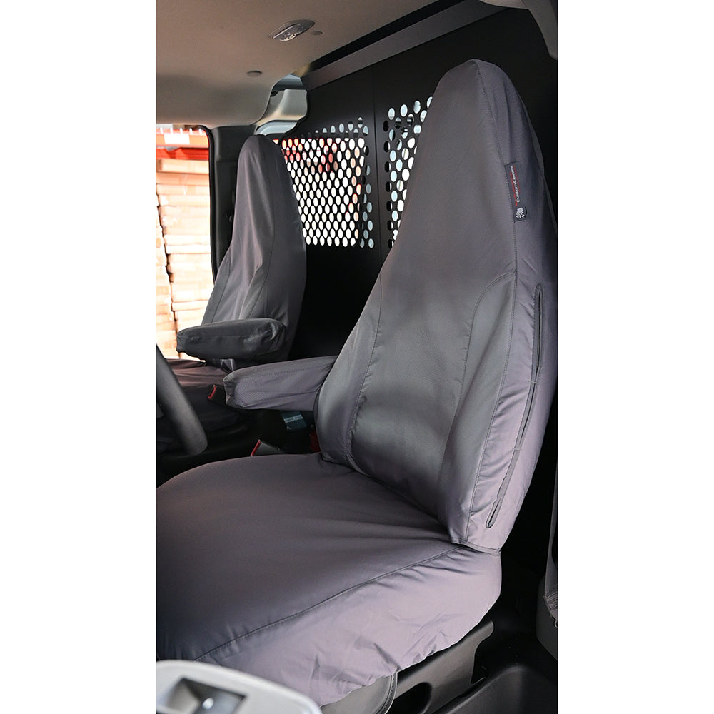 Custom-fit Front Seat Cover Set for the Chevrolet  / Chevy Express (GREY) - 2010 to 2015 (459G)