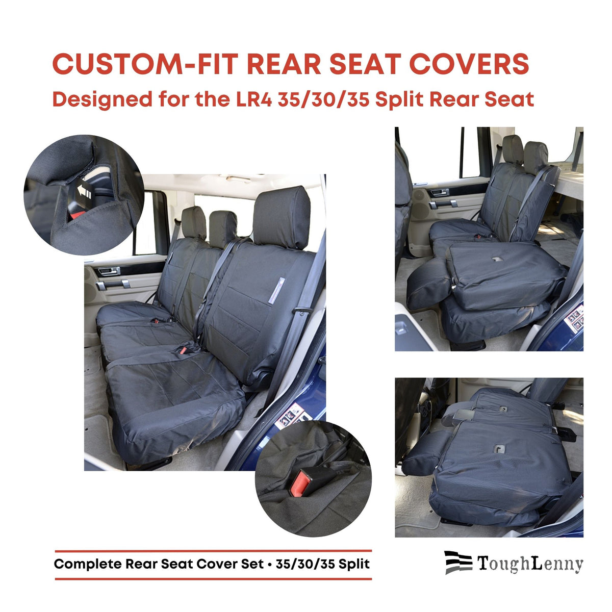 Custom-Fit Waterproof Seat Covers for Land Rover LR4 | 2009–2016