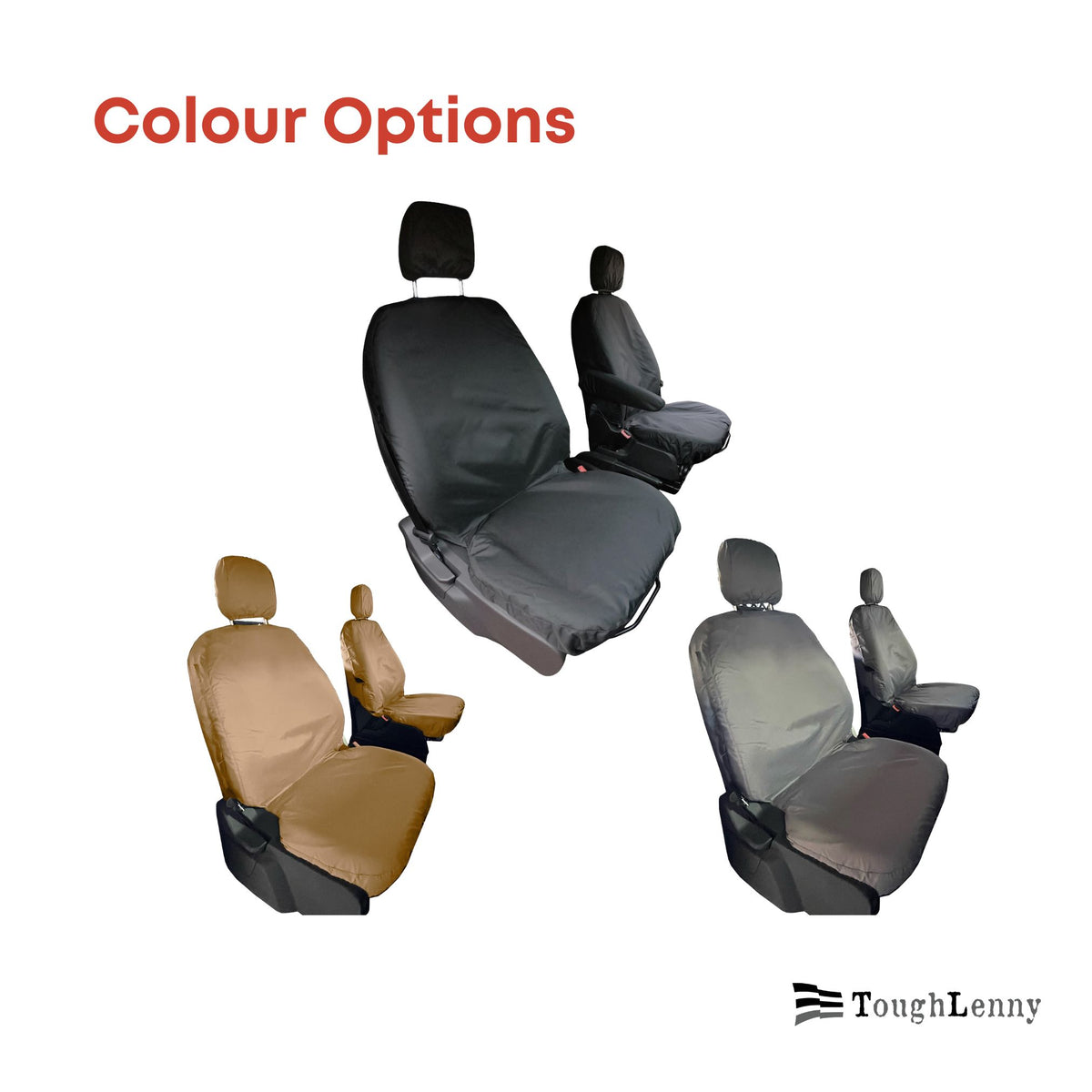 Custom-Fit Waterproof Front Seat Covers for RAM ProMaster 1500, 2500 & 3500