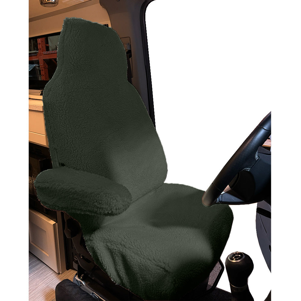 Faux Sheepskin Front Seat Cover Set for the Chevy Express