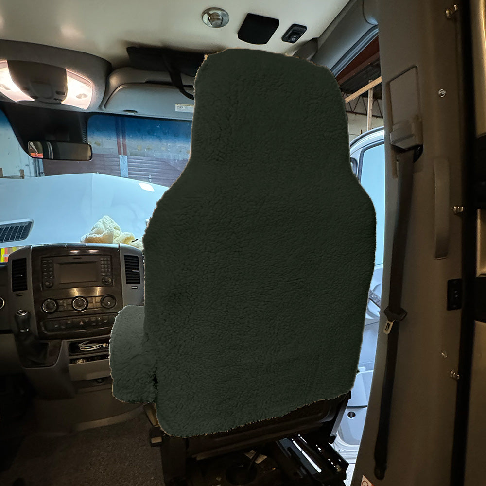Faux Sheepskin Front Seat Cover Set for the Chevy Express