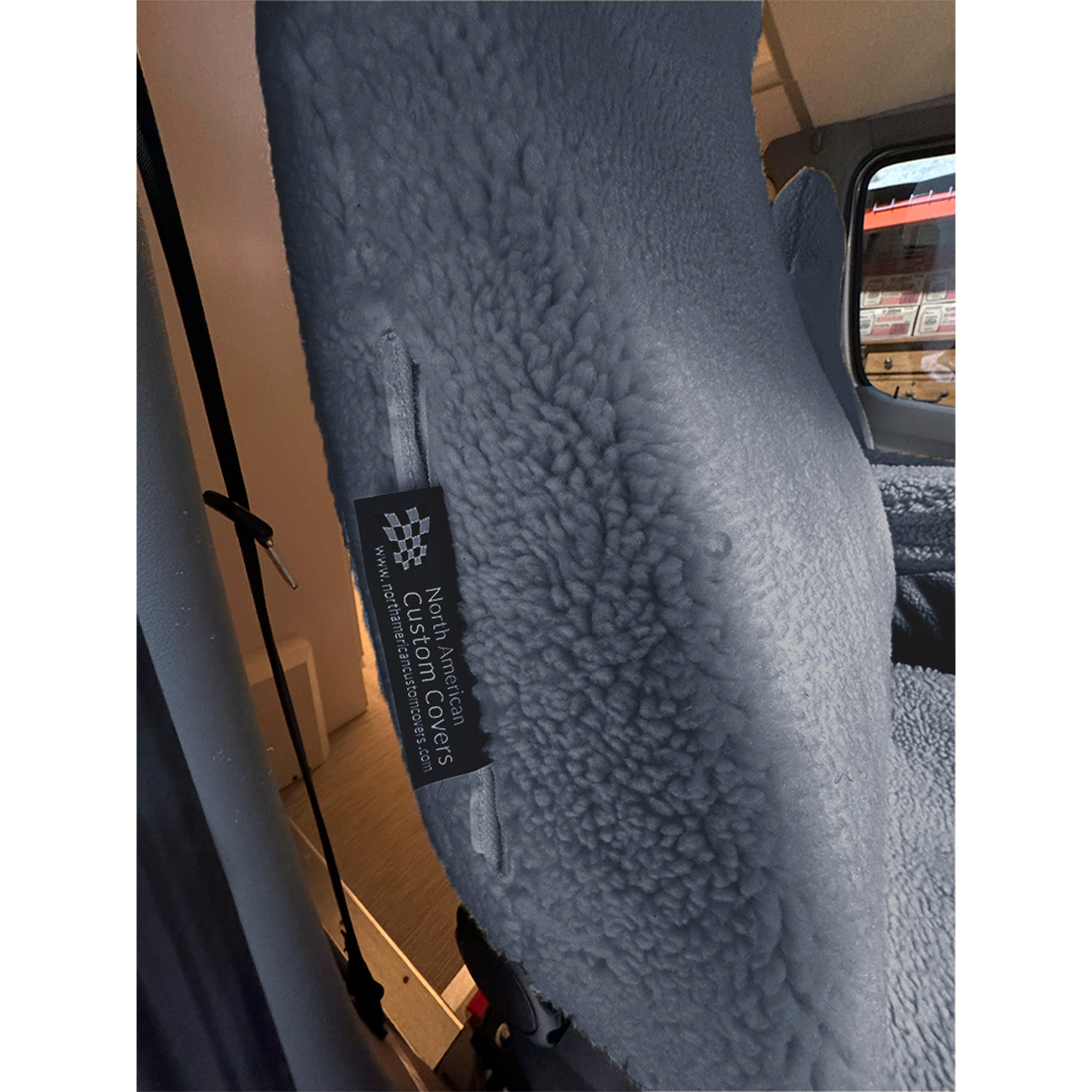 Faux Sheepskin Front Seat Cover Set for the Chevy Express
