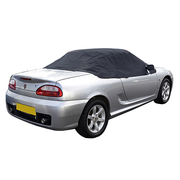 Soft Top Roof Protector Half Cover for MG F and MG TF - 1997 to 2005 (123 - BLACK