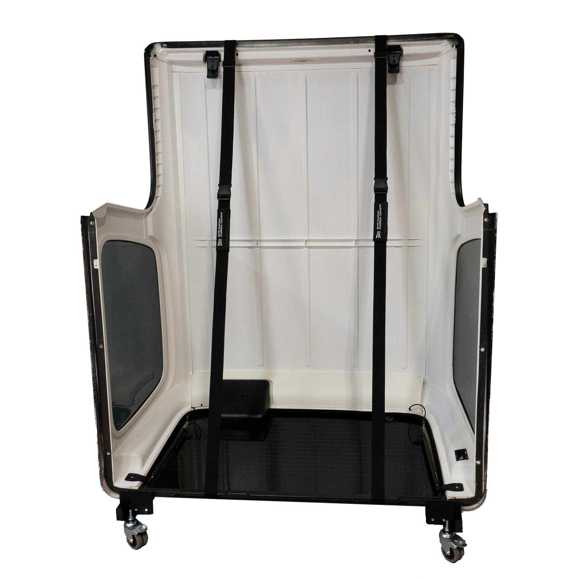 Soporte para carrito de techo rígido de alta resistencia para Jeep Wrangler con correas de sujeción para ventana trasera (varias opciones)