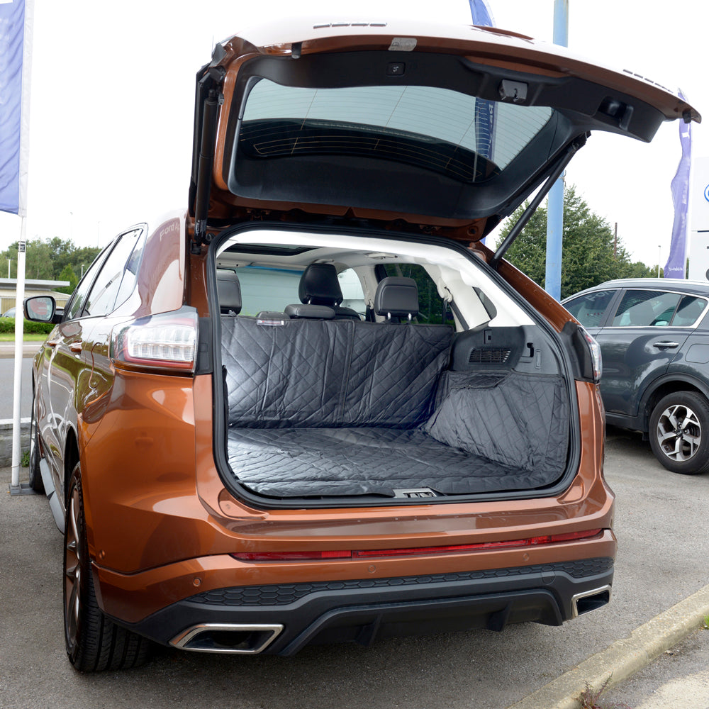 Tapis de coffre sur mesure pour Ford Edge 2e génération avec moquette latérale - À partir de 2015