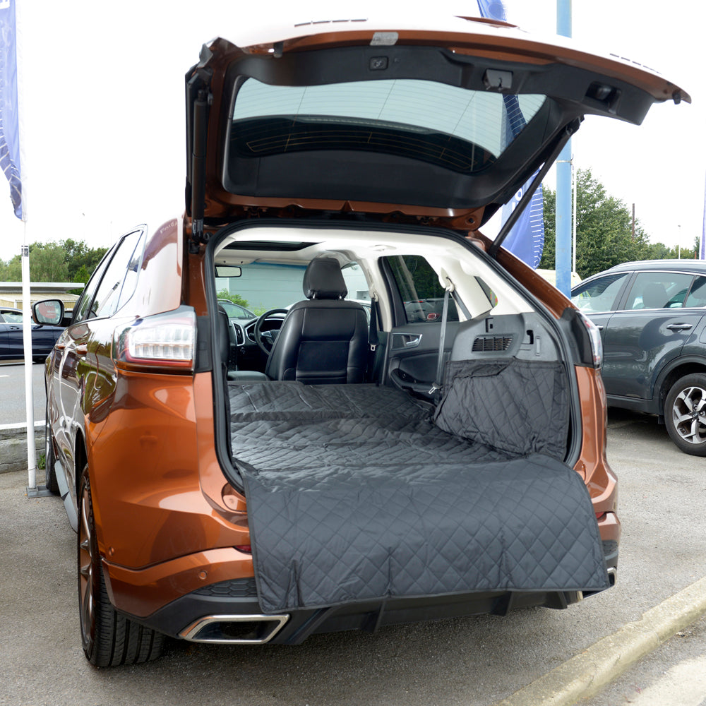 Tapis de coffre sur mesure pour Ford Edge 2e génération avec moquette latérale - À partir de 2015