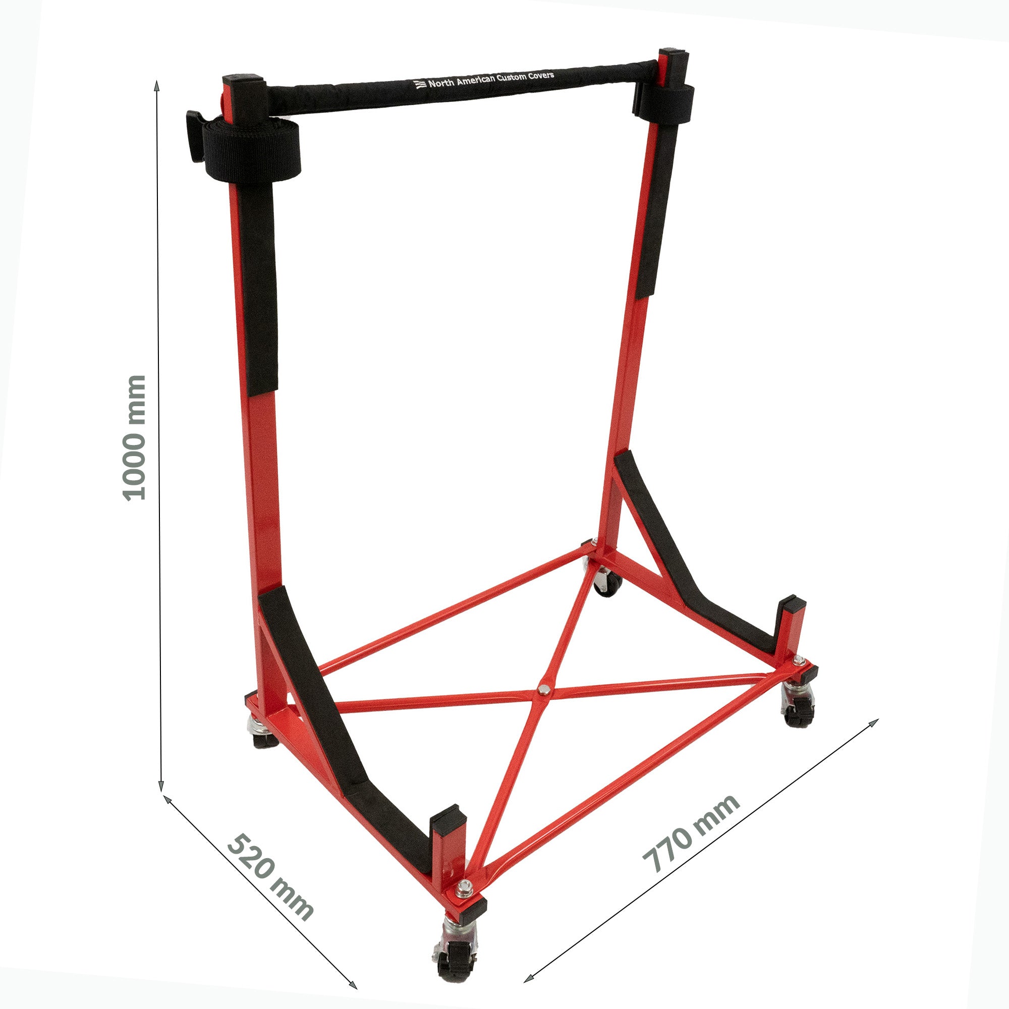 Ford Thunderbird Heavy-duty Hardtop Stand Trolley Cart Rack with Securing Harness and Hard Top Dust Cover (Various Options)