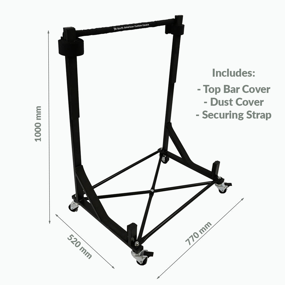 Ford Thunderbird Heavy-duty Hardtop Stand Trolley Cart Rack with Securing Harness and Hard Top Dust Cover (Various Options)