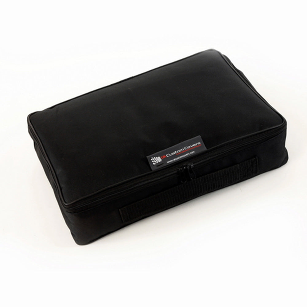 Paquete de almacenamiento personalizado con cubierta y carrito (negro) para Mazda Miata MX5 Mk 1, 2, 2.5, 3 1989 a 2015 con techo rígido (042050B)
