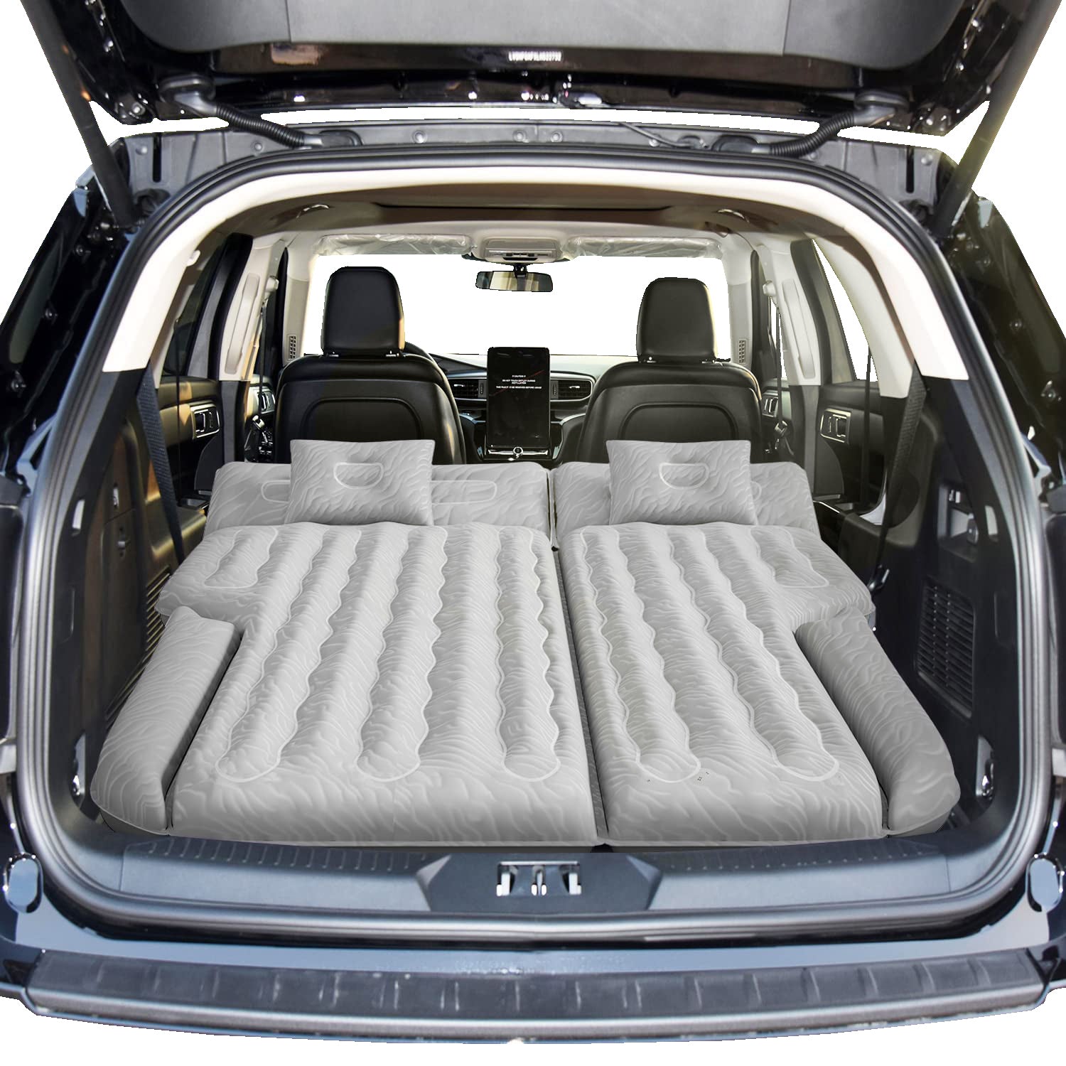 SUV Camping Double Inflatable Mattress (185cm x 140cm) With Pump