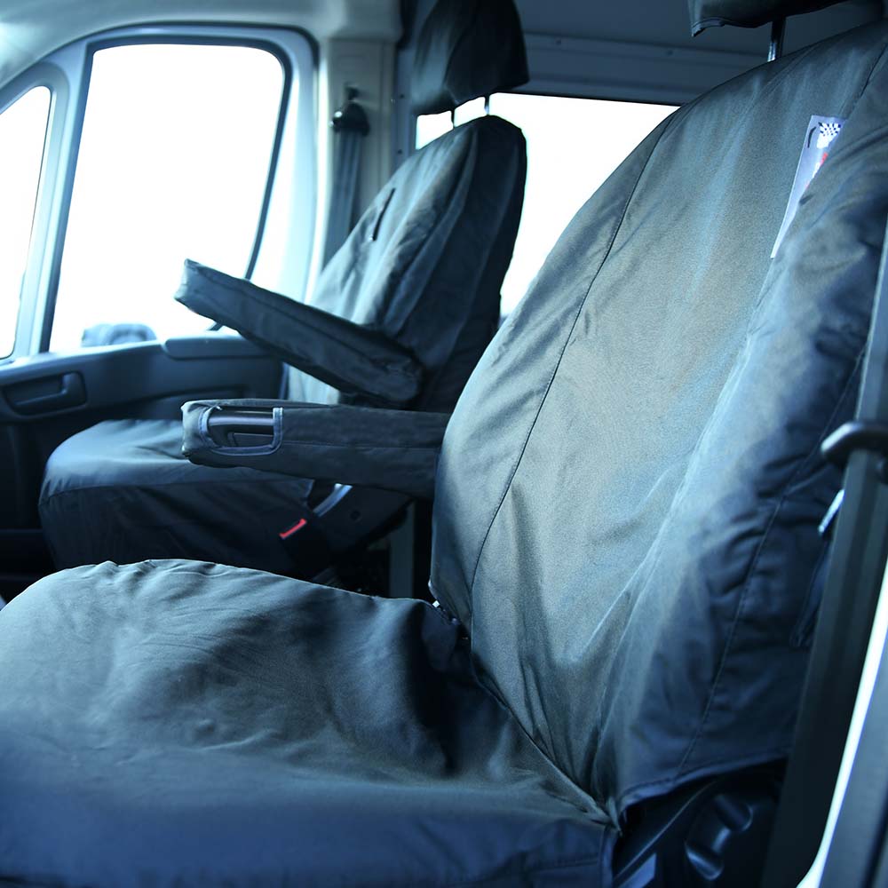 Juego de fundas para asientos delanteros a medida para Dodge Ram ProMaster 1500 2500 3500 - 2014 en adelante (443)