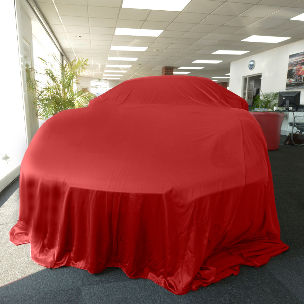 Showroom Reveal Funda para coche para modelos Nissan - Funda de tamaño MEDIANO - Rojo (448R)