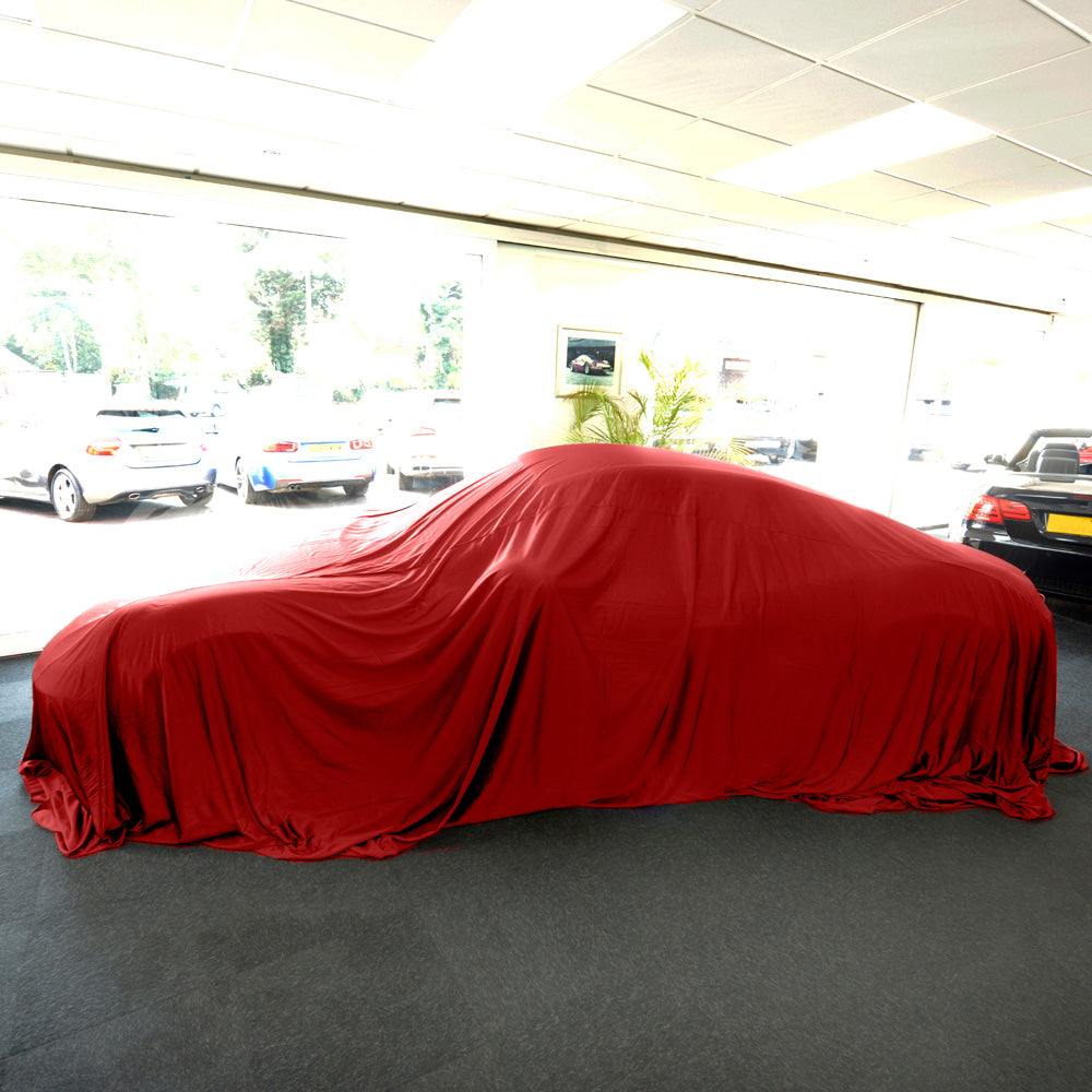 Showroom Reveal Funda para coche para modelos Volkswagen - Funda de tamaño MEDIANO - Rojo (448R)