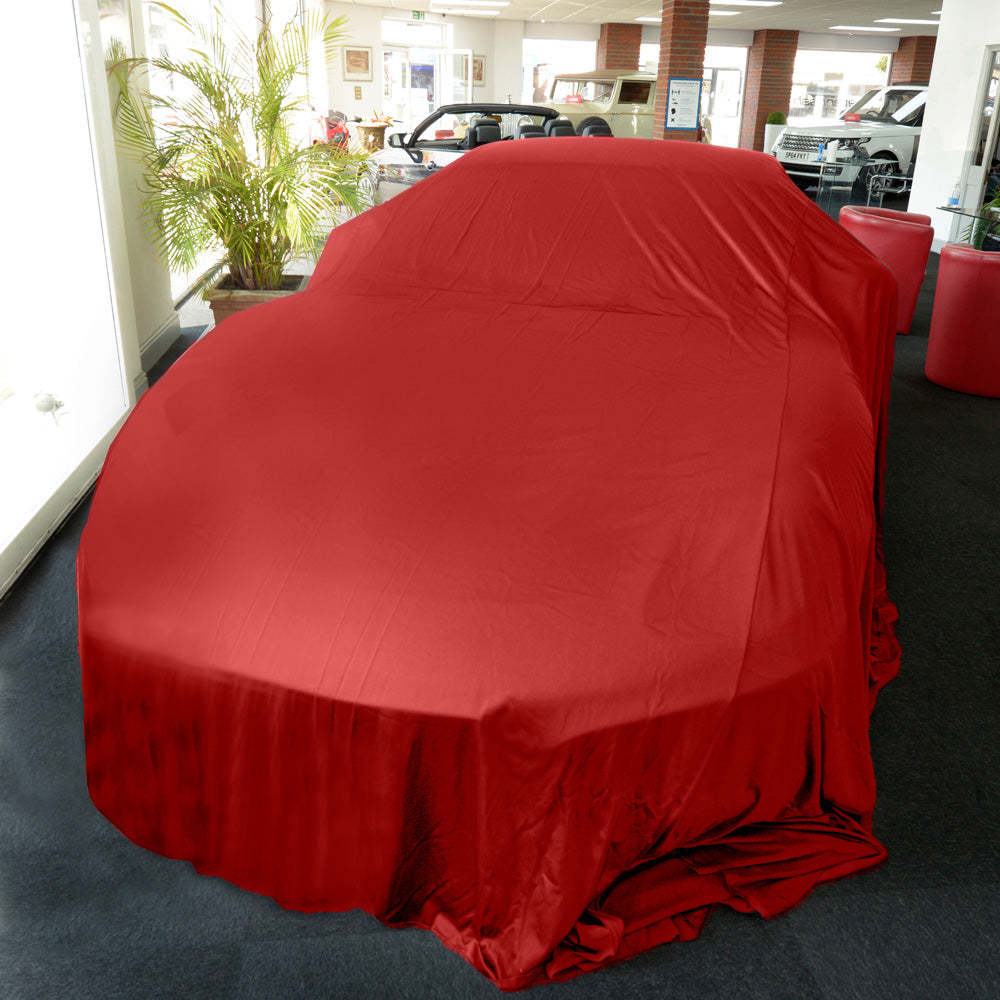 Showroom Reveal Funda para coche para modelos Hyundai - Funda de tamaño MEDIANO - Rojo (448R)