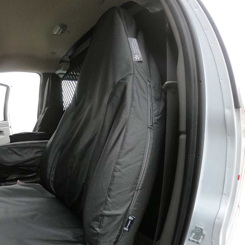 Custom-fit Front Seat Cover Set for the GMC Savana BLACK - 2010 to 2015 (459)