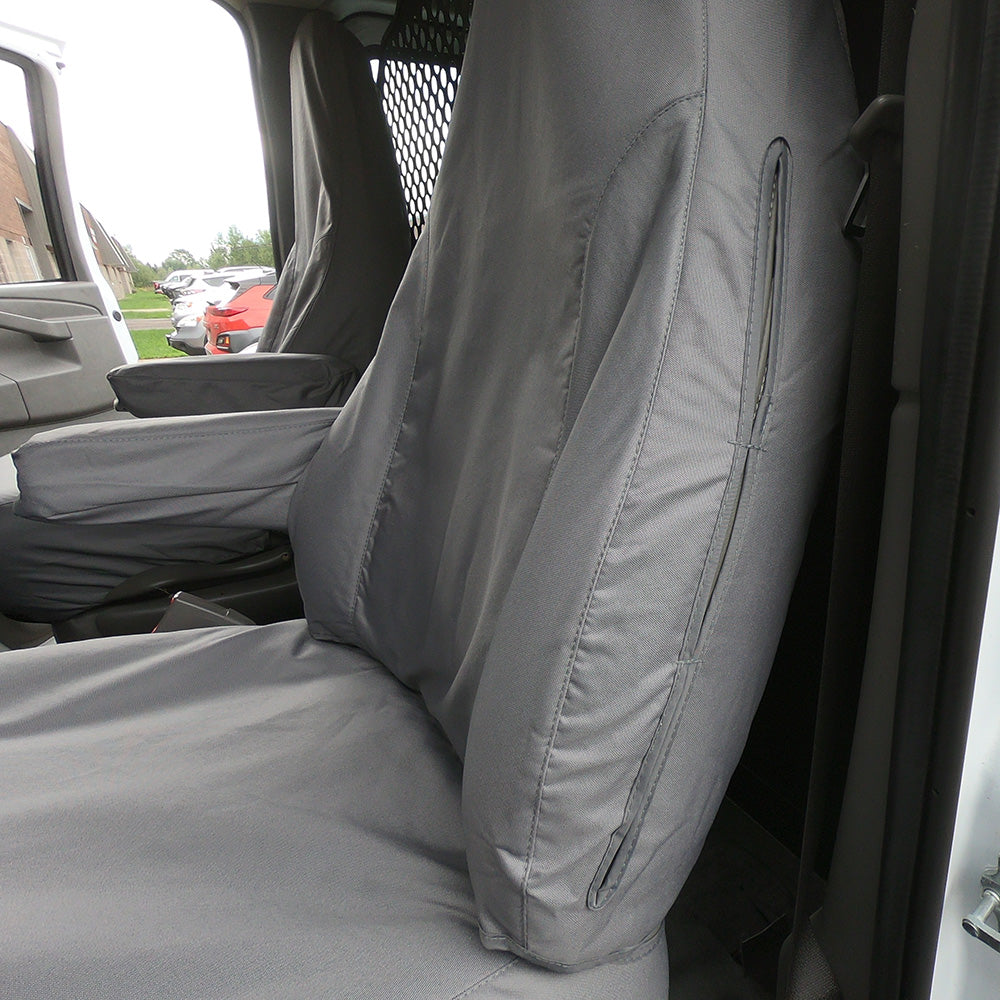 Custom-fit Front Seat Cover Set for the Chevrolet  / Chevy Express (GREY) - 2010 to 2015 (459G)