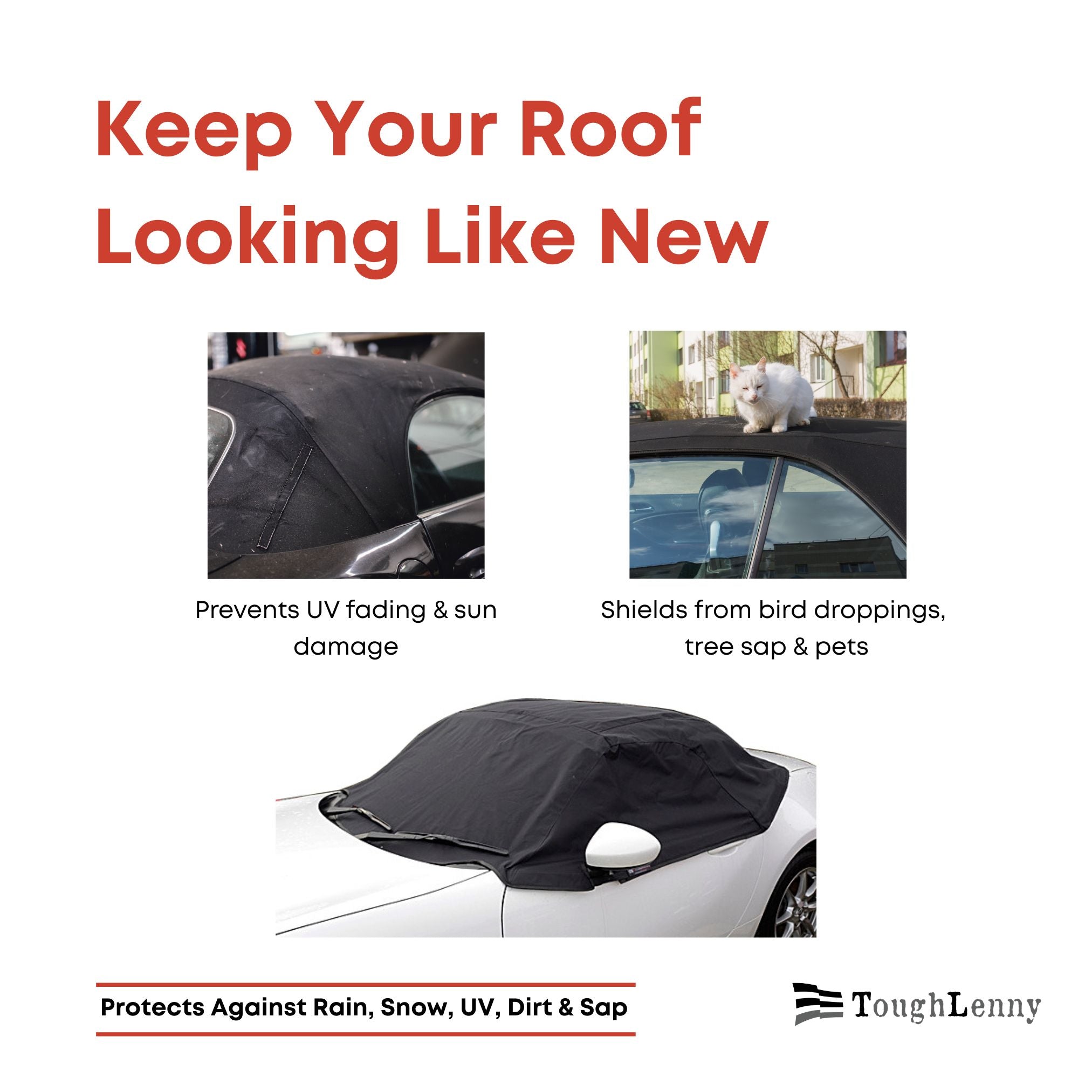 Custom-Fit Soft Top Half Cover for Porsche Boxster