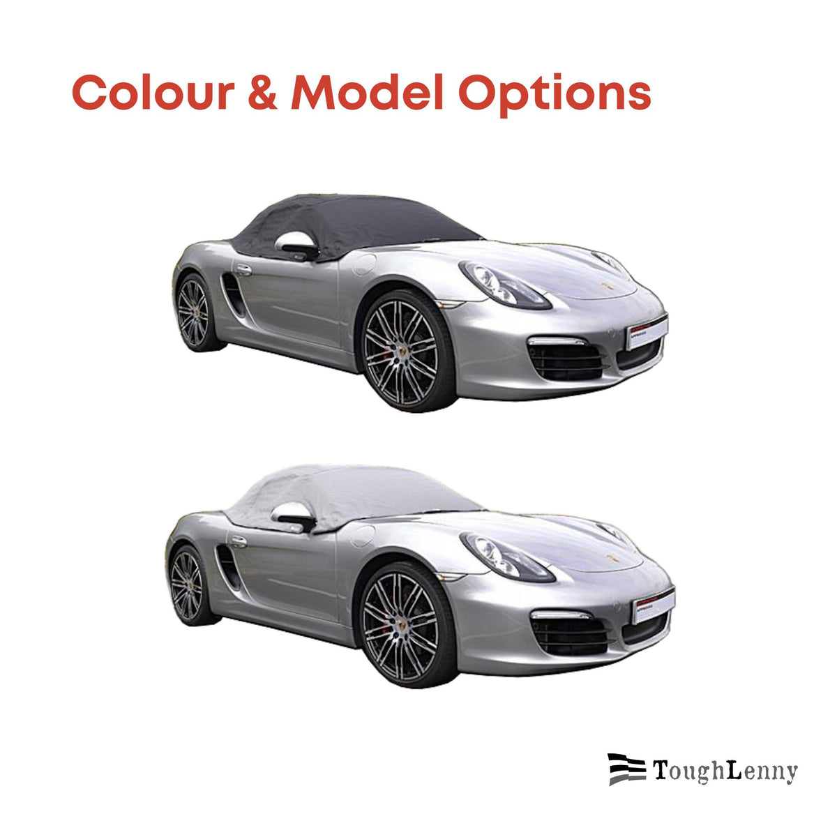 Custom-Fit Soft Top Half Cover for Porsche Boxster