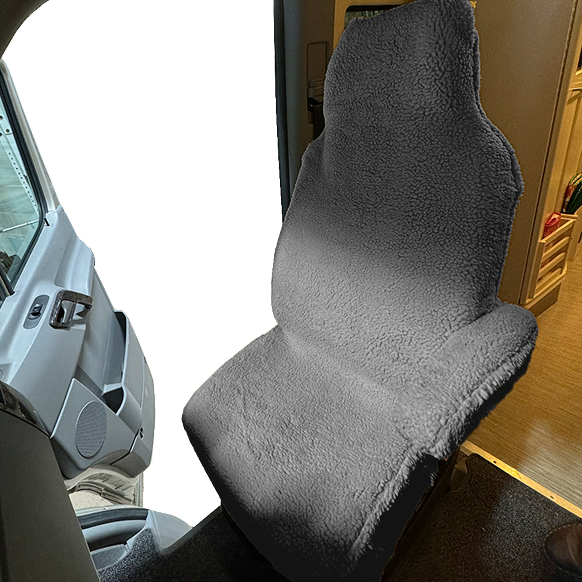 Faux Sheepskin Front Seat Cover Set for the Ford E Series