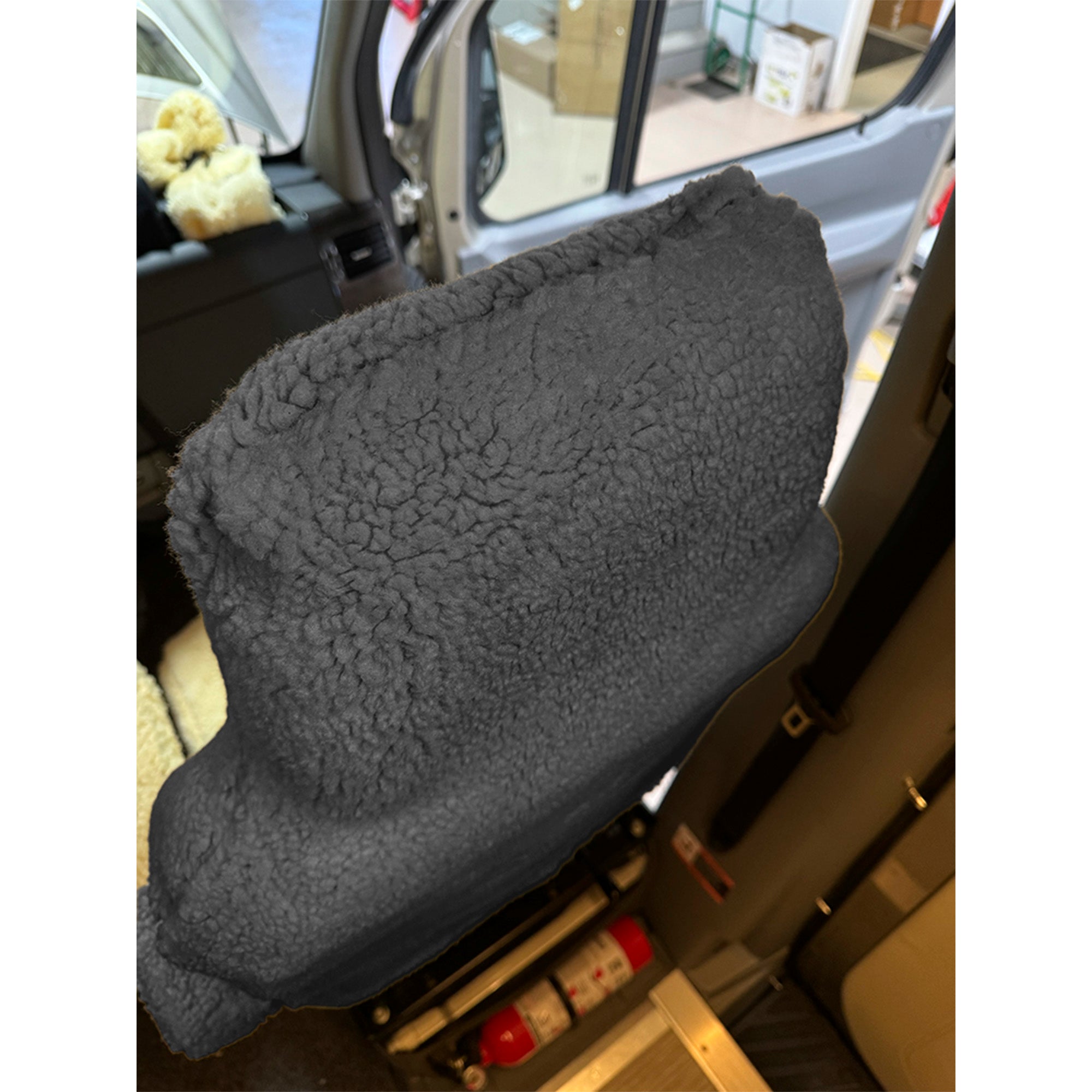 Faux Sheepskin Front Seat Cover Set for the GMC Savana