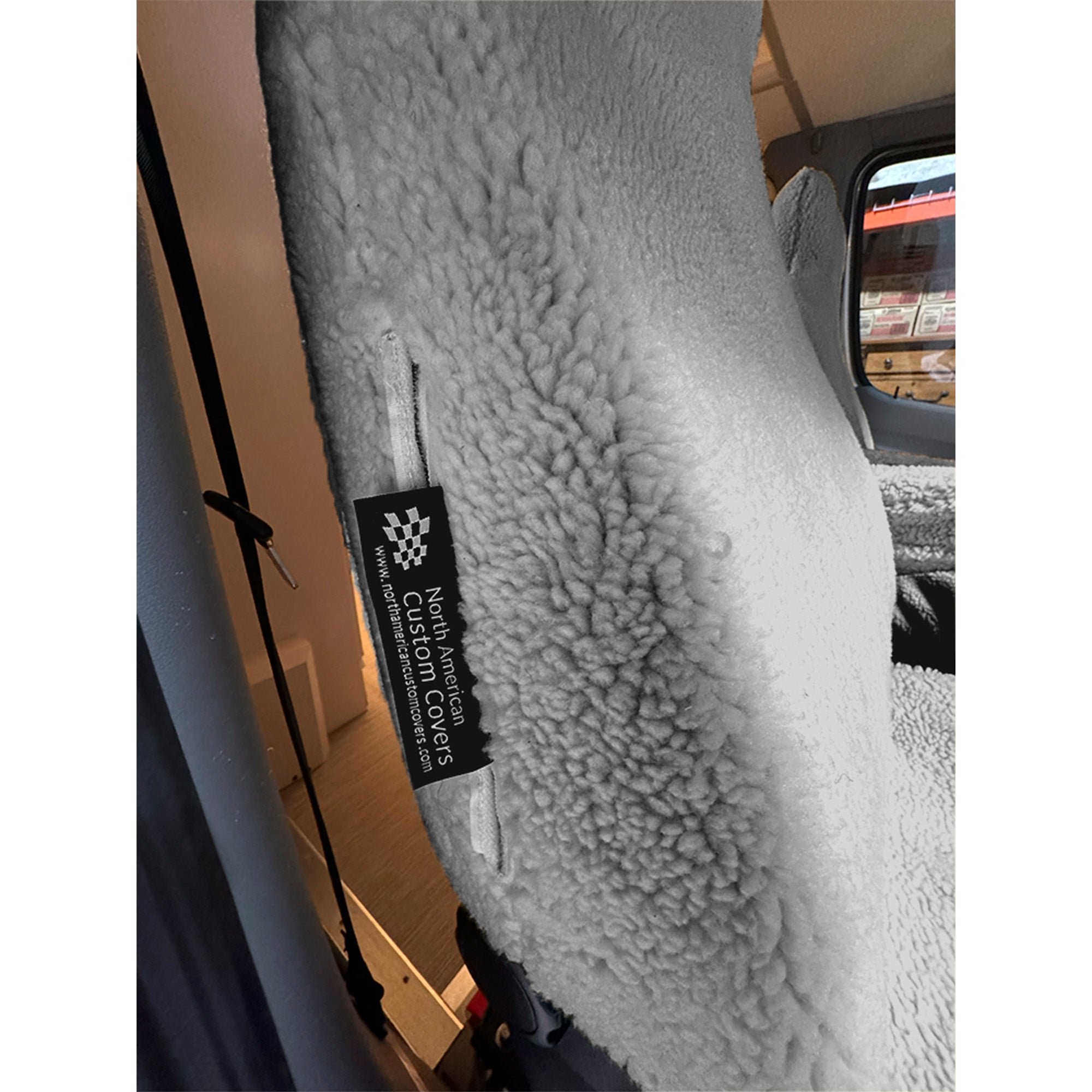 Faux Sheepskin Front Seat Cover Set for the Ford E Series