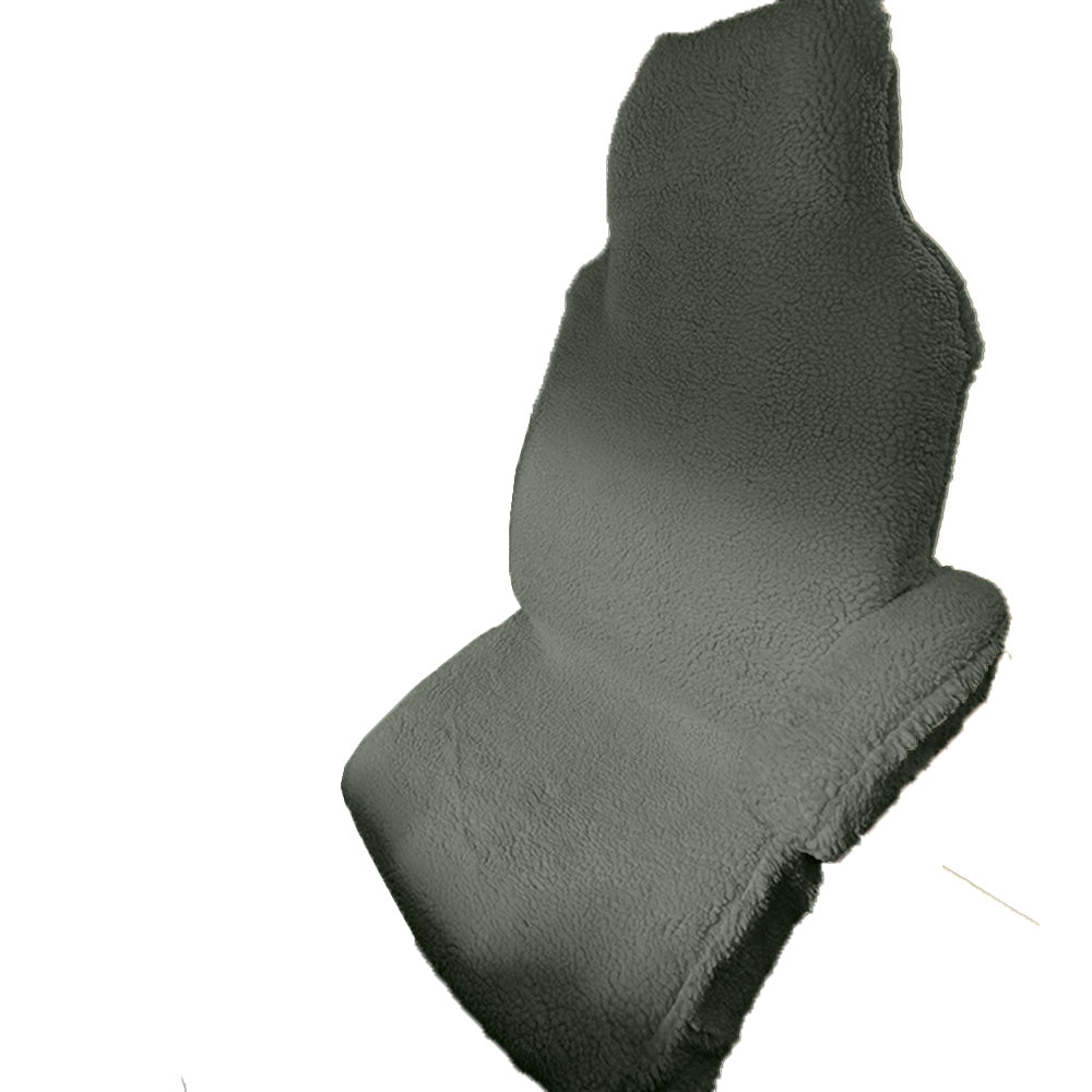 GMC Savana Seat Cover Faux Sheepskin Front  Set - Light Grey (821LG)