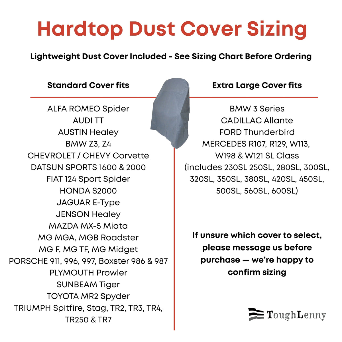 Premium Hardtop Storage Cart with Extra-Large Dust Cover (Various Options)