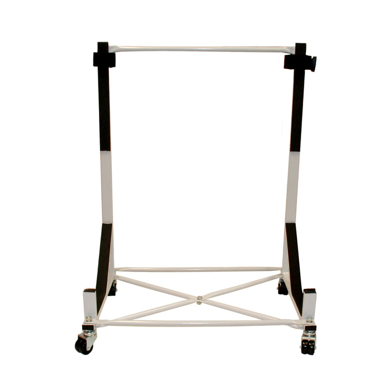 BMW E46 3 Series Heavy-duty Hardtop Stand Trolley Cart Rack (White) with Securing Harness and Hard Top Dust Cover (050)