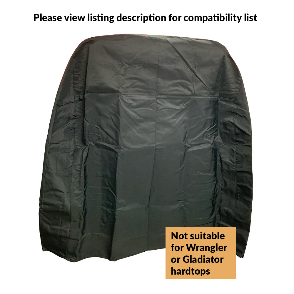 Paquete de almacenamiento con cubierta rígida de ajuste genérico premium (tamaño grande) y carrito premium (negro) (Q3002-050Bc)