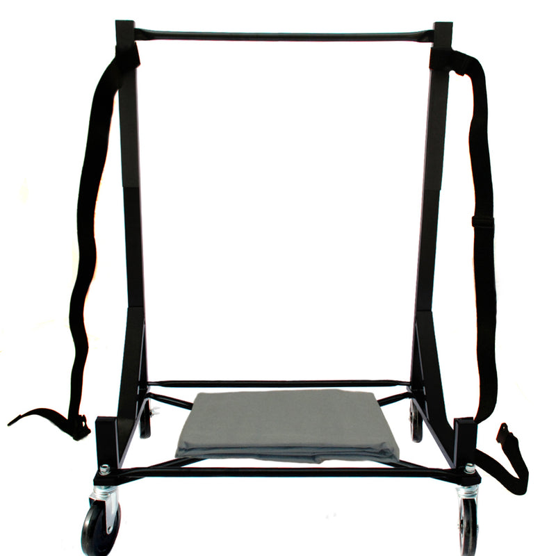 MG MGA, MGB Roadster, MG F, MG TF, MG Midget Heavy-duty Hardtop Stand Trolley Cart Rack (Black) with 5" castors, Securing Harness and Hard Top Dust Cover (050Bc)