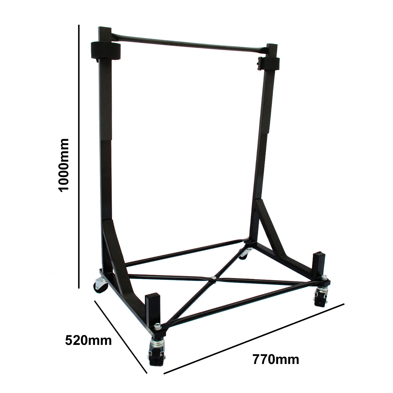 Heavy-duty Hardtop Stand Storage Rack (Black) with Securing Harness - FACTORY SECOND (050Bx)