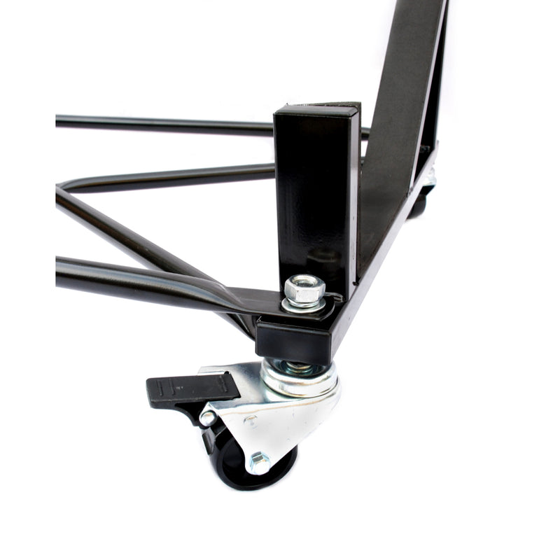 Porsche 911 996 997 Heavy-duty Hardtop Stand Trolley Cart Rack (Black) with Securing Harness and Hard Top Dust Cover (050B)