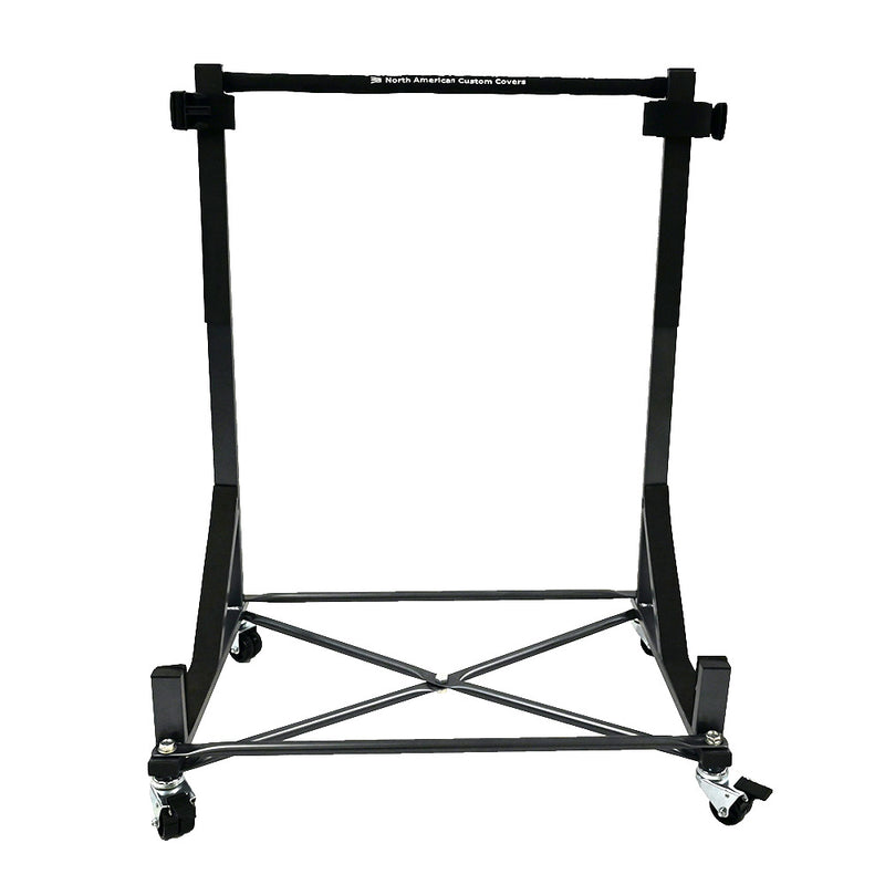 BMW E30 3 Series Heavy-duty Hardtop Stand Trolley Cart Rack (Metallic Grey) with Securing Harness and Hard Top Dust Cover (050G)