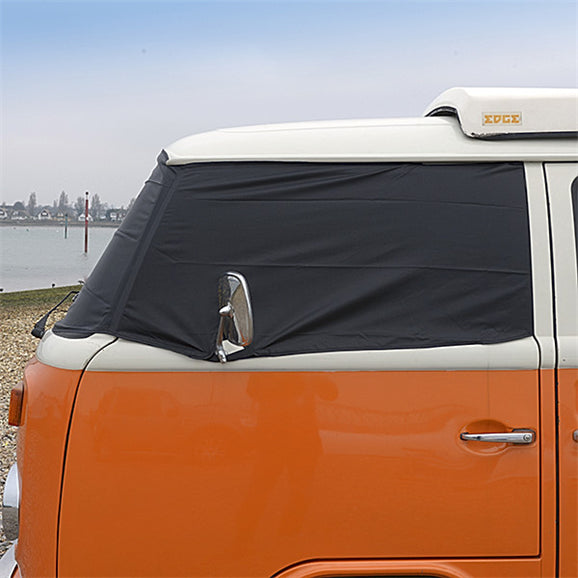 Protector contra heladas para VW Bus Camper Van (T2 Bay Window) - NEGRO - 1968 a 1979 (116B)