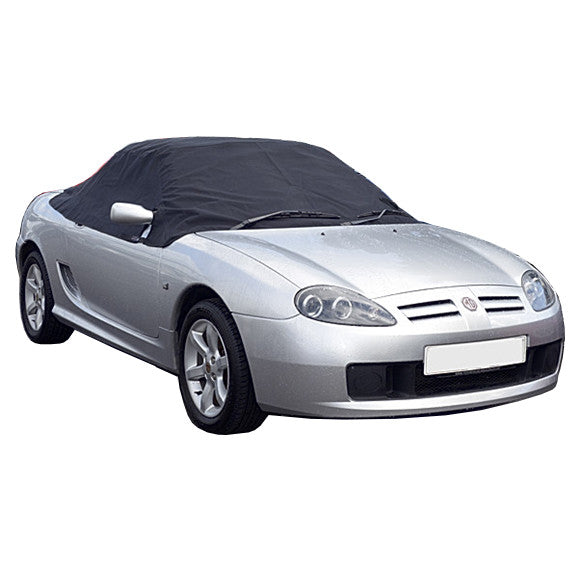 Soft Top Roof Protector Half Cover for MG F and MG TF - 1997 to 2005 (123 - BLACK