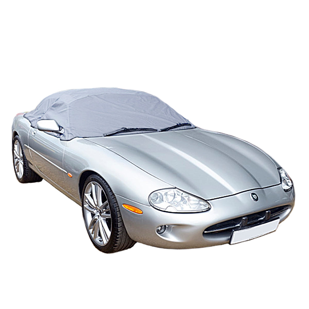 Soft Top Roof Protector Half Cover for Jaguar XK8 - 1997 to 2006 (135G) - GREY