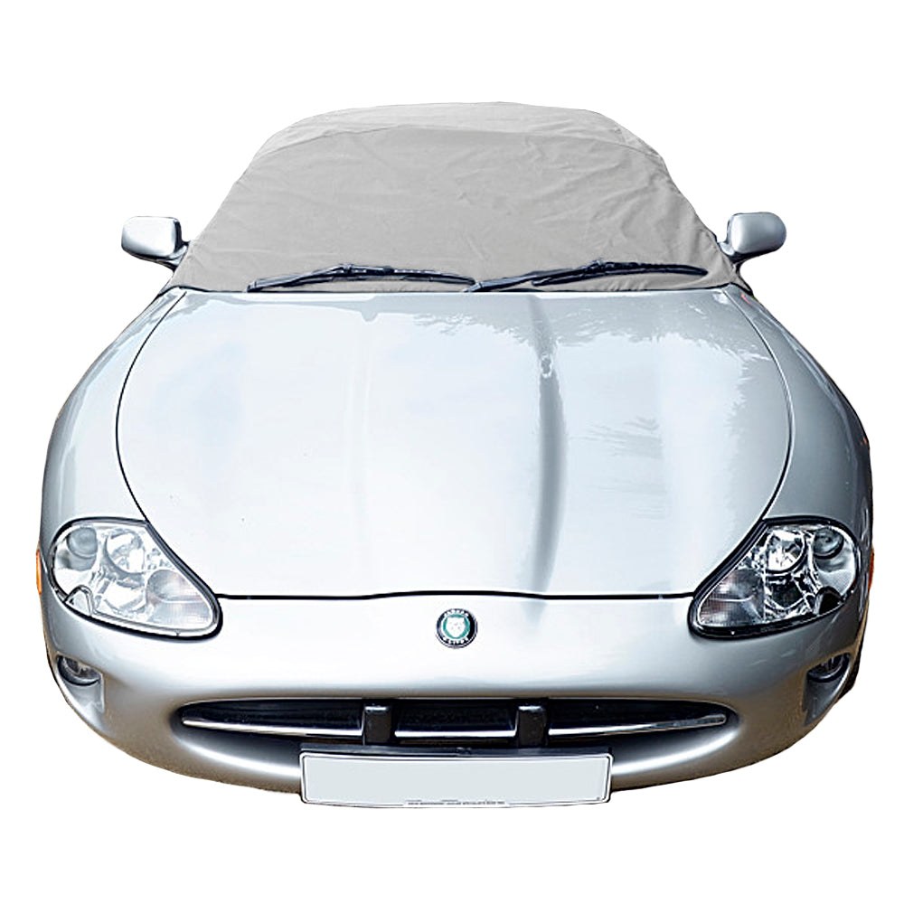 Soft Top Roof Protector Half Cover for Jaguar XK8 - 1997 to 2006 (135G) - GREY