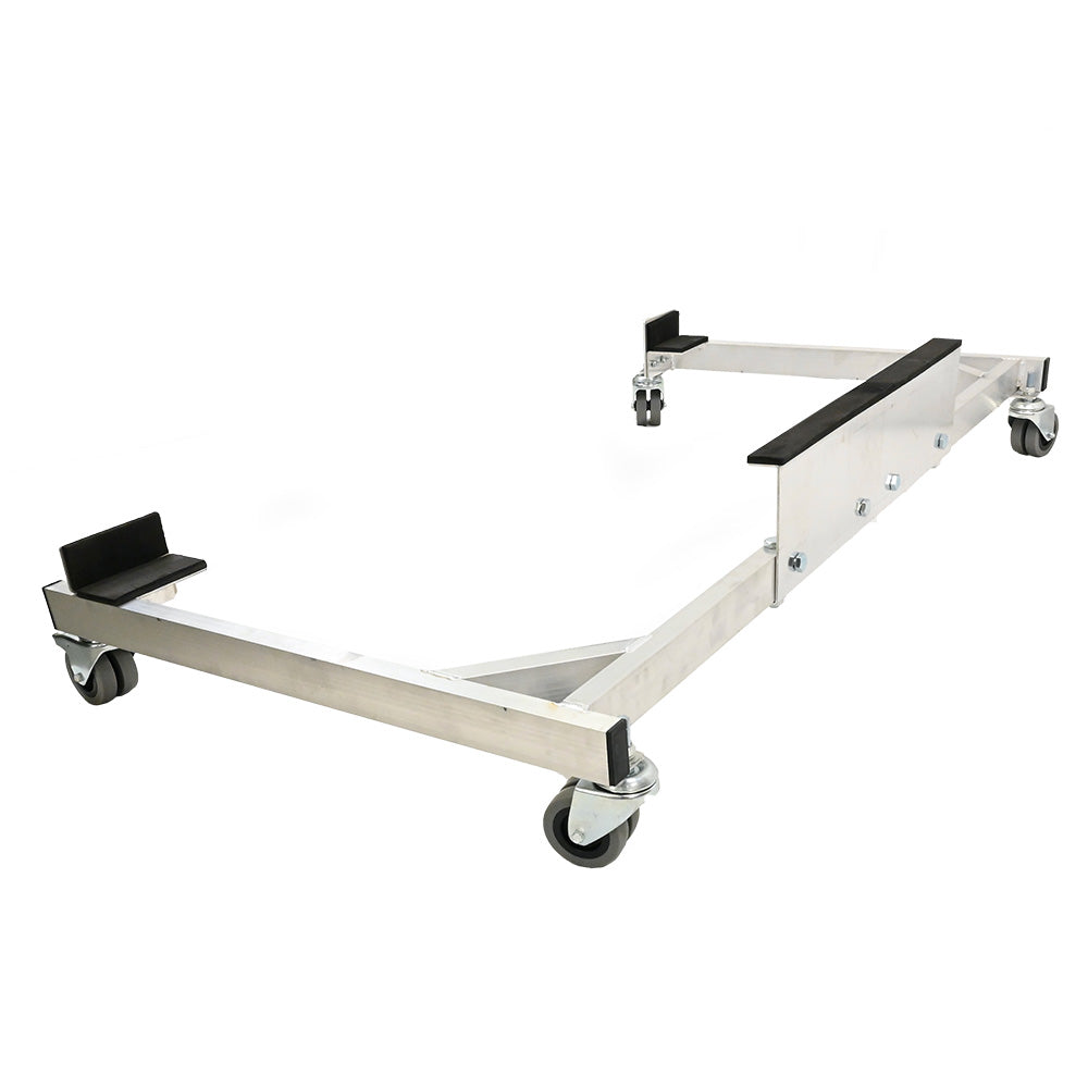 Aluminium Hardtop Stand Trolley Cart Rack for Jeep Wrangler JK 2-door & 4-door, with Rear Window Securing Straps (Various Options)