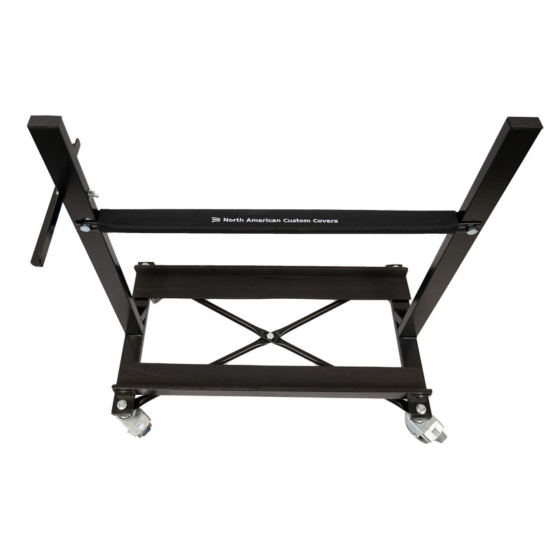 Jeep Wrangler Heavy-duty Door Storage Stand Trolley Cart Rack (Black) with Securing Strap (1503)
