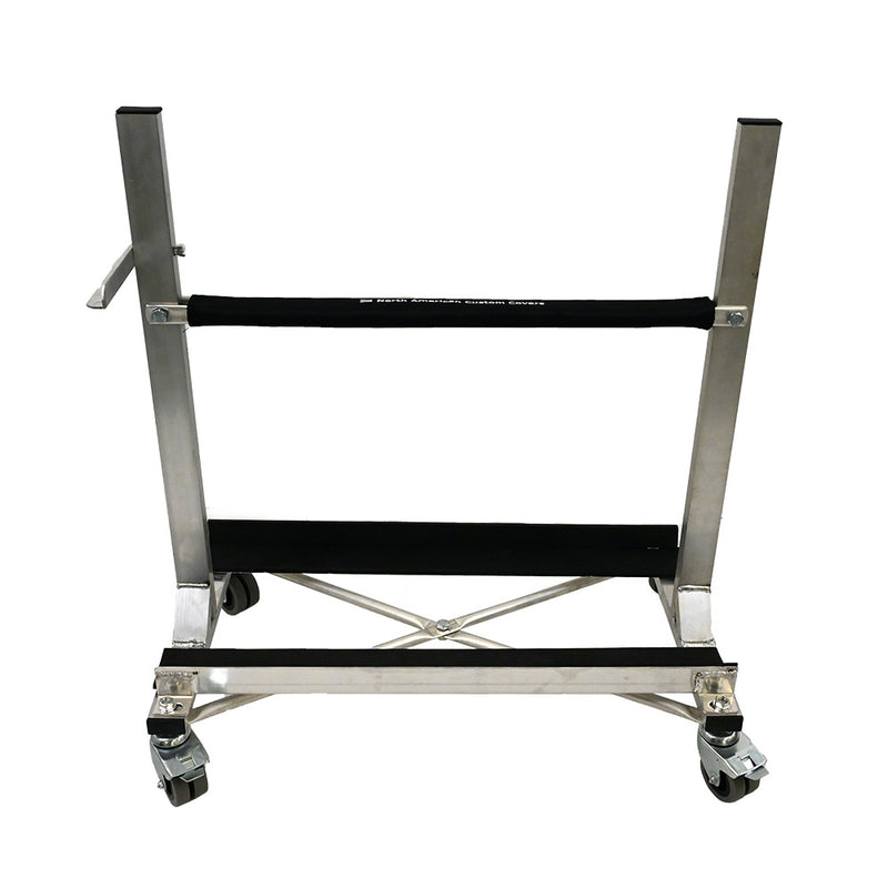 Jeep Wrangler Aluminium Door Storage Stand Trolley Cart Rack with Securing Strap (1503ALU)