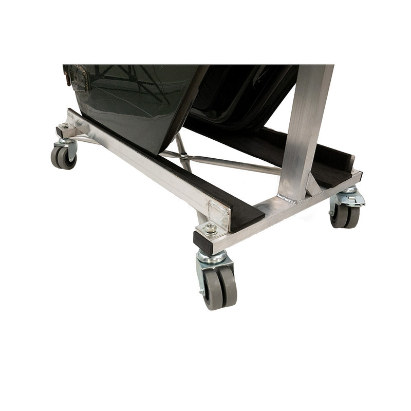 Jeep Wrangler Aluminium Door Storage Stand Trolley Cart Rack with Securing Strap (1503ALU)