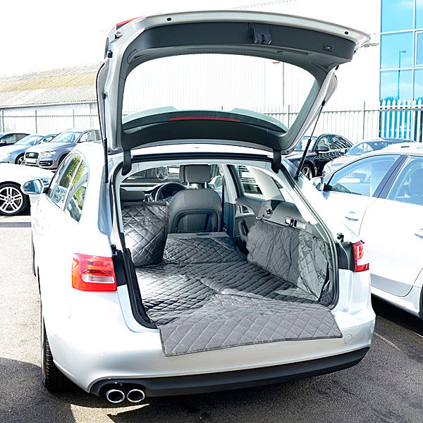 Forro de carga acolchado personalizado para la alfombrilla del maletero del Audi A6 Avant Wagon - Acolchado, a medida e impermeable - Generación 4, 2011 a 2018 (217)