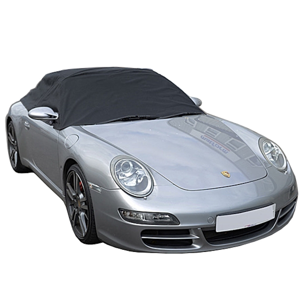 Protector de techo Soft Top Half Cover para Porsche 911 996 997 - 1999 a 2011 (232) - NEGRO